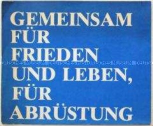 Illustrierter Sonderdruck zur sowjetischen Friedensbewegung - Sachkonvolut