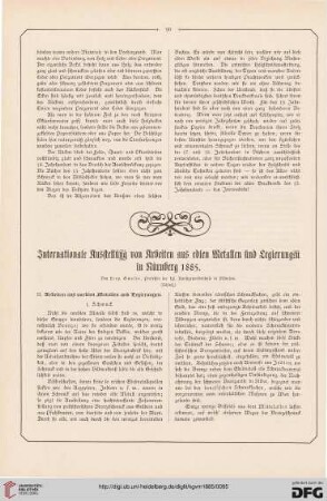 Internationale Ausstellung von Arbeiten aus edlen Metallen und Legierungen in Nürnberg 1885, [2]