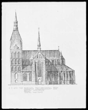 Rostock, Evangelische Kirche Sankt Marien, Südseite