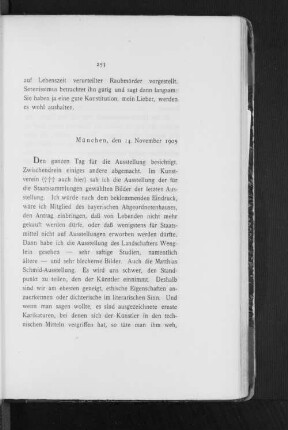 München, den 14. November 1905