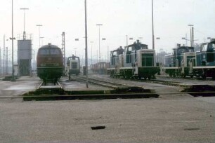 Bw Stuttgart Schiebebühnenfeld Lok 216 219 Lok 215 001 Lok 260 006
