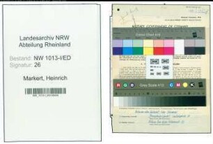 Entnazifizierung Heinrich Markert , geb. 05.01.1922 ()