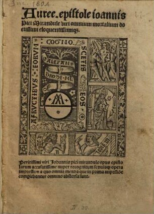 Epistulae : mit 2 Briefen an Johannes Franciscus Picus de Mirandula, Mantua 27.11. 1494 und 3.1.1495, von Baptista Mantuanus