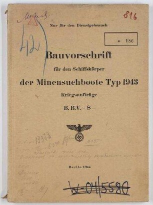 Bauvorschrift Schiffskörper Typ 1943