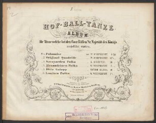No. 4.: Alexandrinen-Polka