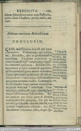 [Horum onium Articulorum] Conclusio