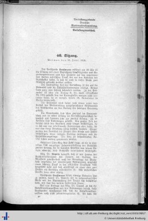 40. Sitzung, 16.06.1919