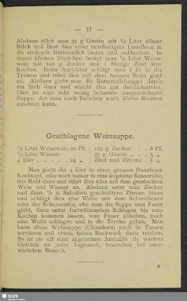 Geschlagene Weinsuppe