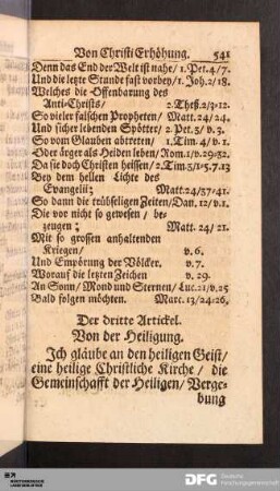 Der dritte Artickel.