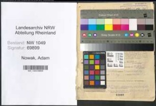 Entnazifizierung Adam Nowak , geb. 16.12.1900 (Lehrer)