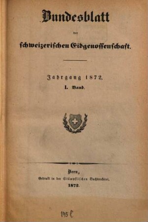 Bundesblatt. [24.] 1872, 1