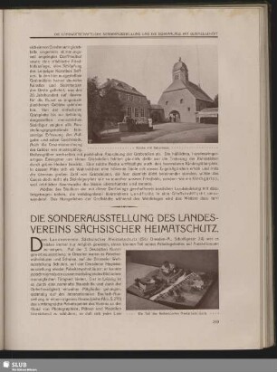 Die Sonderausstellung des Landesvereins Sächsischer Heimatschutz
