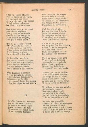 IX - [Pelea de Martín Fierro con un indio]