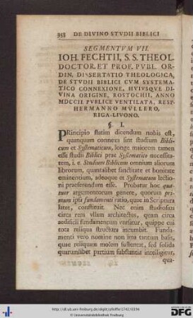 Segmentum VII.