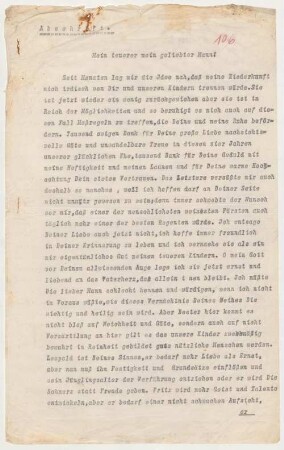 Brief von Pauline (Lippe, Fürstin) an Leopold (Lippe-Detmold, Fürst, I.)