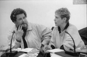 Berlin-Mitte : In Berlin-Mitte, Brecht-Haus, Richard Pietraß und Barbara Struzyk