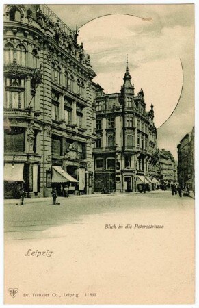 Leipzig. Blick in die Petersstrasse