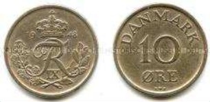 Dänemark, 10 Öre