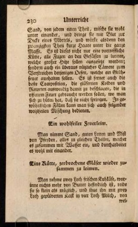 230-232, Ein wohlfeiler Feuerleim; ...