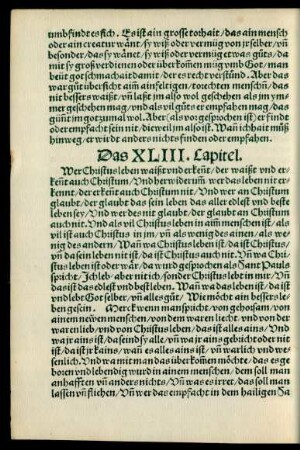 Das XLIII. Capitel.
