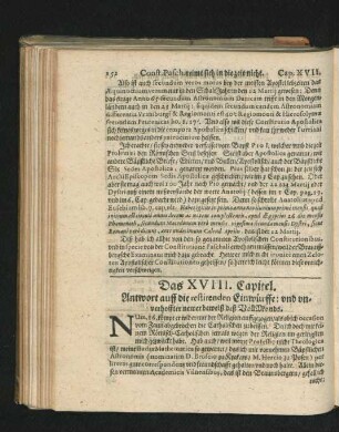 Das XVIII. Capitel. Antwort auff die restirenden Einwürffe: und unverhoffter newer beweiß des VollMonds.