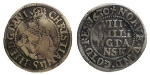 8 Skilling Dansk, Dänemark Christian IV (1588 - 1648)
