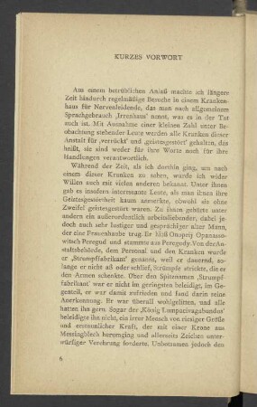 Kurzes Vorwort