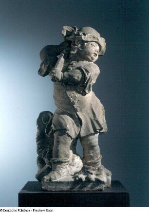 Putto als Holzfäller : Putto als Holzfäller. Sandstein; Höhe 84 cm (um 1720; J. Ch. Kirchner ungesichert)