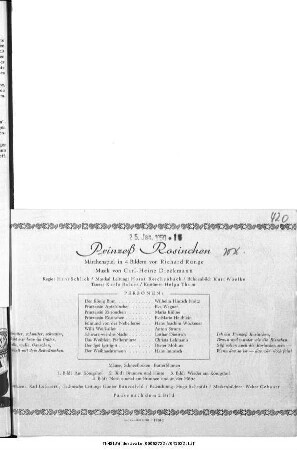 Prinzeß Rosinchen