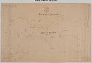 Strecke Hennef - Asbach, Katasterplan nach der Zusammenlegung Hammelshahn. Gemarkung Krautscheid.