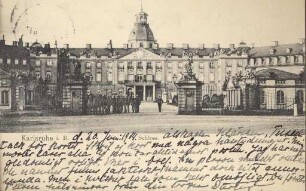 Postkartenalbum. "Karlsruhe i. B.". Schloss