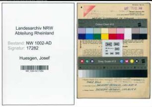 Entnazifizierung Josef Huesgen, geb. 19.08.1900 (Installateur)