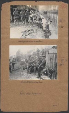 Barbiertätigkeit an der Aisne