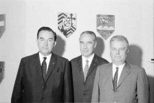 Freiburg: Regierungspräsidium Südbaden; Präfekt Escande (Dep. Haut-Rhin), Regierungspräsident Person, Prefet Verdier (Dep. Bas-Rhin)