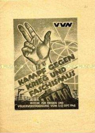 Programm zur Woche für Frieden und Völkerverständigung 1948 in Leipzig