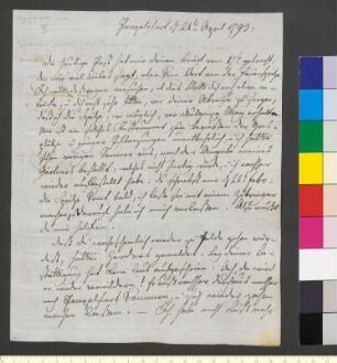 Brief von Jacobi, Friedrich Heinrich an Goethe, Johann Wolfgang von