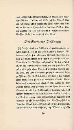 Der Stern von Bethlehem
