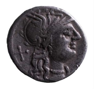 Münze, Denar, 133-126 v.Chr.