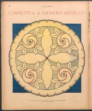 Carpetita en género antiguo [Dibujo]