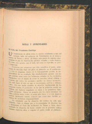 El fallo del Presidente Coolidge