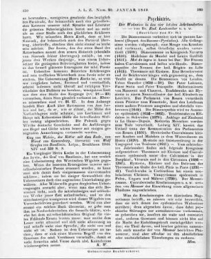 Calmeil, L. F.: Der Wahnsinn in den vier letzten Jahrhunderten. Nach dem Franz. des Calmeil bearb. v. R. Leubuscher. Halle: Schwetschke 1848 (Beschluss von Nr. 19)