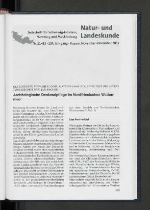 Nr. 11-12, 124. Jahrgang, November-Dezember 2017