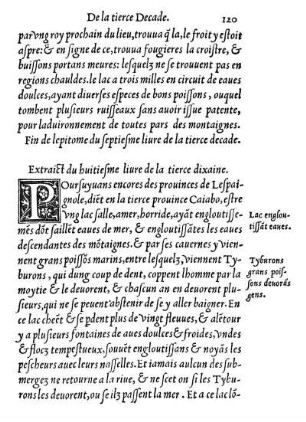 Extraict du huitiesme liure de la tierce dixaine.