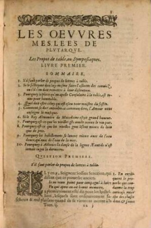 Les oeuvres morales de Plutarque, 2. (1594)