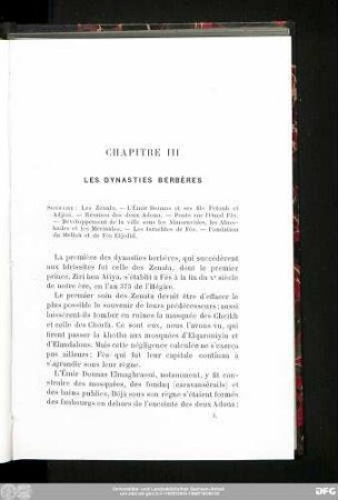 Chapitre III Les Dynasties Berbères