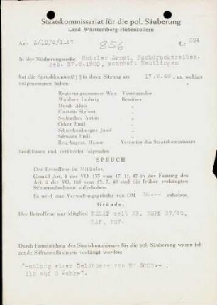 Hutzler, Ernst