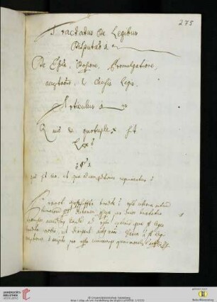Tractatus tertius