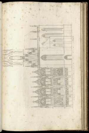Ansicht der St. Katharinen-Kriche zu Oppenheim von der Südseite
