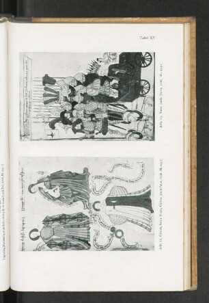 Tafel XV Abb. 22. Cristus, beata Maria, Caritas (nach Palat. 1066, Bl. 243r)