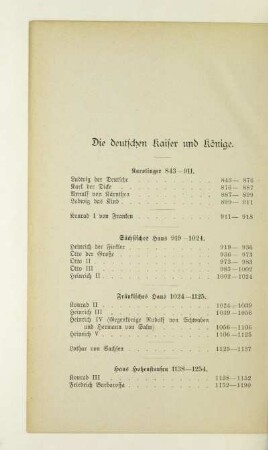 Die deutschen Kaiser und Könige